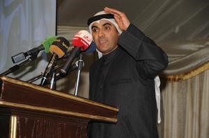  المحامي عبدالله الاحمد متحدثا