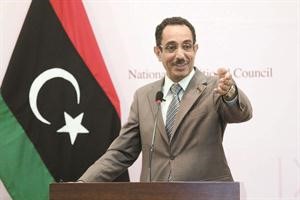 صورة ارشيفية لنائب رئيس المجلس الانتقالي الليبي عبد الحفيظ غوقة المستقيل 	اپ﻿