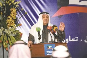 محمد الصقر مخاطبا الحضور﻿