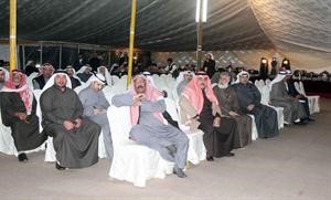 جانب من الحضور خلال حفل استقبال صالح عشور﻿