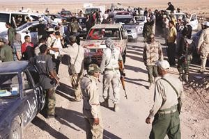 صورة ارشيفية لثوار بني وليد ﻿