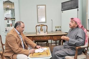 دعبدالحميد دشتي متحدثا الى الزميل امير زكي