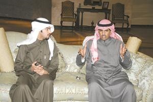 النائب السابق ومرشح الدائرة الخامسة مخالد الطاحوس متحدثا للزميل حسين البريكان