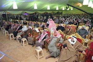  الحضور الحاشد في مقر مسلم البراك
