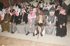 علي ثنيان الغانم وداحمد الخطيب وفؤاد الغانم وفيصل الشايع في مقدمة الحضور هاني الشمري
