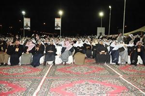 الحضور الحاشد خلال افتتاح مقر النائب السابق ومرشح الدائرة الثالثة دفيصل المسلم