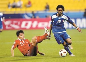 وليد علي يواصل تالقة مع الازرق في المباريات التجريبية