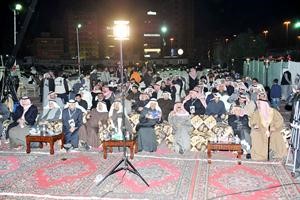ناخبو الدائرة الاولى في افتتاح مقر حسين القلاف