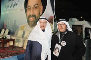 النائب السابق عدنان المطوع حاضرا بمقر القلاف