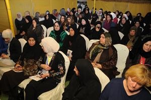 ناخبات الدائرة الثانية في مقر الخرافي