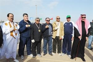 سفراء مصر والاردن واليمن والجزائر وموريتانيا بعد فوزهم في احدى المسابقات﻿