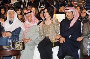 الاعلامي سعود السبيعي والاعلامية فجر السعيد في مقدمة الحضور﻿