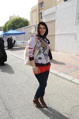 مواطنة متفائلة بعد ان اختارت من راته الاصلح للمرحلة المقبلة