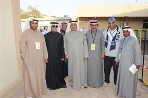 لؤي وطلال جاسم الخرافي والزميلان حامد العمران وسالم الواوان خلال مشاركتهم في العرس الديموقراطي