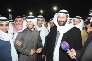 النائب د فيصل المسلم وفرحة بالفوز
