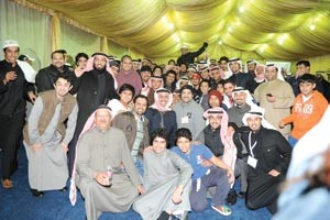 النائب شايع الشايع وسط عدد من مهنئيه