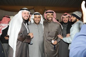 النائب محمد الدلال مع عدد من مهنئيه