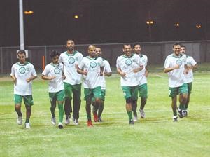الرشيدي شارك في تدريبات العربي بعد عودته من الاصابة