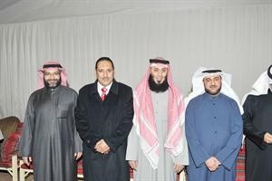 دوليد العلي والزميل اسامة ابو السعود يهنئان