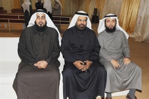 الزميل ضاري المطيري واحمد الهيفي يهنئان النائب اليحيى
