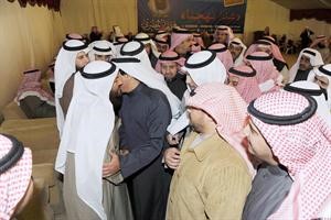 النائب محمد هايف في استقبال المهنئين
