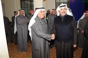 محمد الصقر يتلقى التهاني من الشيخ حمد جابر العلي 		هاني الشمري﻿
