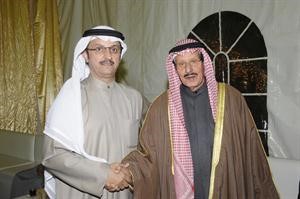 بدر الميلم مباركا للنائب شايع الشايع