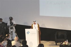 حسن بن علي يلقي كلمته خلال افتتاح المنتدى
