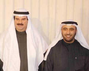 الشيخ فهد سالم العلي مهنئا الدلال