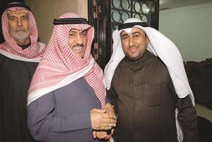 الزميل محمد الدشيش مع مسلم البراك
