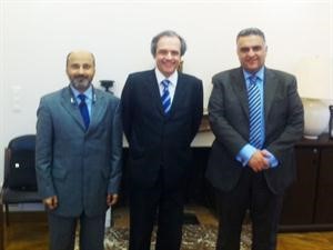 دعبدالرحمن الرضوان خلال اللقاء مع احمد الخنفر﻿