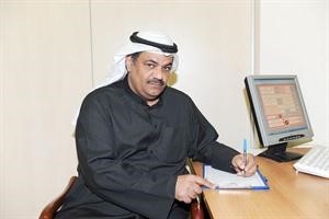 عبدالله الجاسر في مكتب التسجيل
