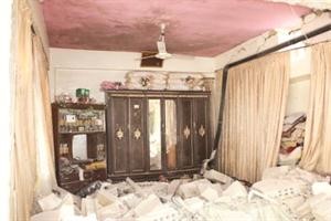 صورة بثها ناشطون للدمار الذي لحق باحد المنازل جراء قصف الجيش السوري للزبداني افپ