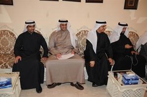 عمار العجمي وشايع الشايع وفيصل اليحيى ورياض العدساني خلال الاجتماع 	هاني الشمري﻿
