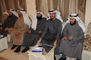عبدالله البرغش وبدر الداهوم وداحمد مطيع ومحمد الدلال ودجمعان الحربش في ديوان المسلم﻿