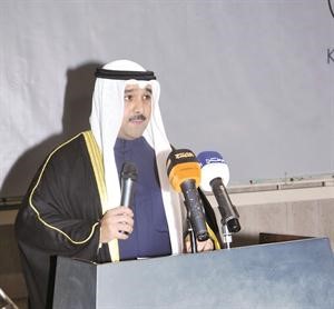 الشيخ صباح الناصر ملقيا كلمته﻿