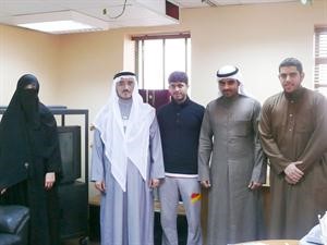 داحمد الانصاري خلال لقائه وفد الاتحاد﻿