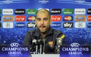 مدرب برشلونة جوسيب غوارديولا يعرب عن سعادته بالفوز﻿