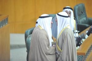 محمد الصقر مهنئا احمد السعدون برئاسة المجلس﻿