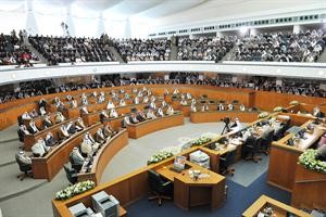قاعة عبدالله السالم خلال افتتاح دور الانعقاد﻿