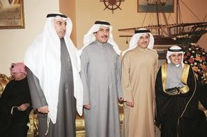 العقيد حمد الريش وشاهين الهاجري والعقيد عبدالله الهاجري وصالح الهاجري
