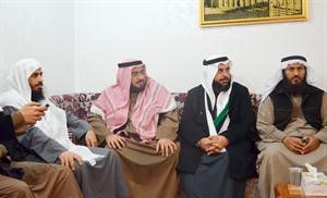 النائبان محمد هايف ودجمعان الحربش وبسام الغانم ودشافي العجمي