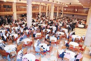 حضور حاشد خلال حفل استقبال عبدالصمد ولاري