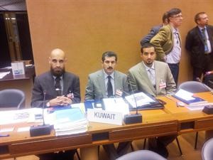 العقيد خالد المكراد تراس وفد الكويت في جنيف