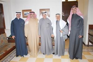 تهنئة من جواد بوخمسين والسفير مجدي الظفيري وماحمد الصبيح للوزير الابراهيم