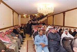 جانب من الحضور في ديوان الحريص