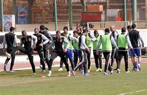 جدية كبيرة للاعبي الاهلي في التدريب الاول عقب احداث بورسعيد