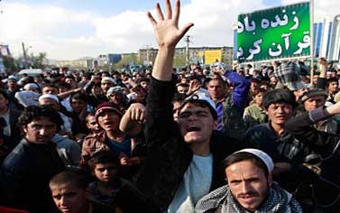 تواصل المظاهرات الاحتجاجية على حرق نسخ من القرآن في أفغانستان لليوم الرابع