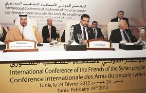 جانب من المؤتمر الدولي لاصدقاء الشعب السوري افپ