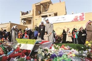 مدخل بيت القرين كما بدا امس